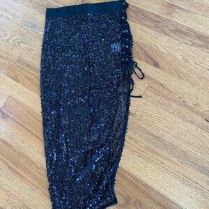 NWT Black Sequins Skirt